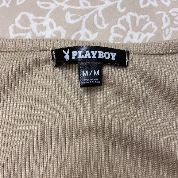 ‼️SOLD‼️embroidered Playboy top - Picture 2 of 4